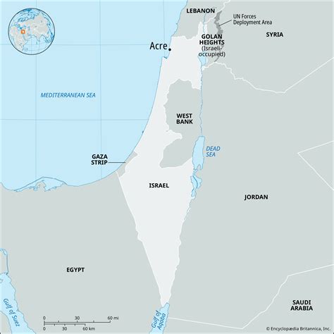 acre israel map.